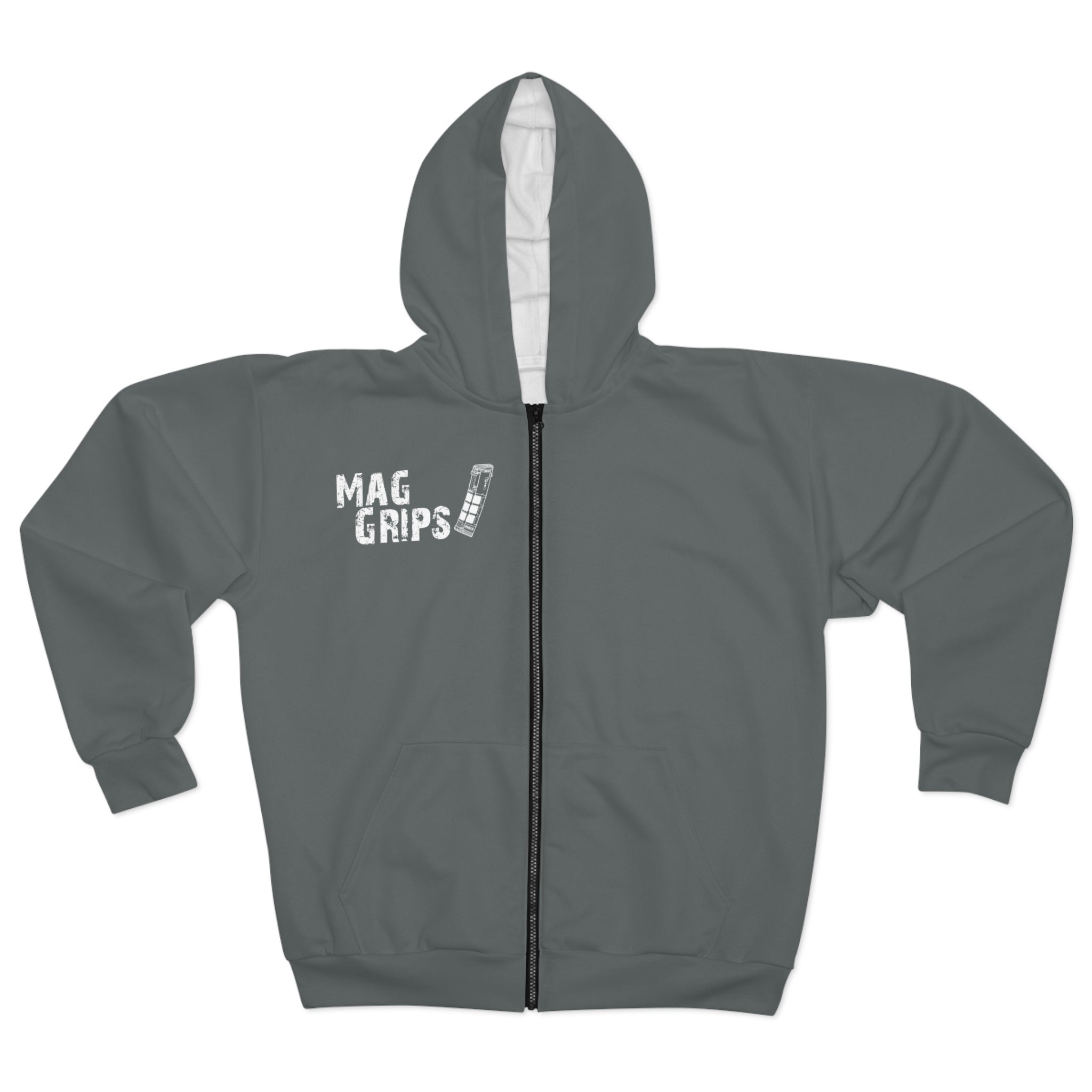 MagGrips Grey Zip Hoodie – MagGrips LLC