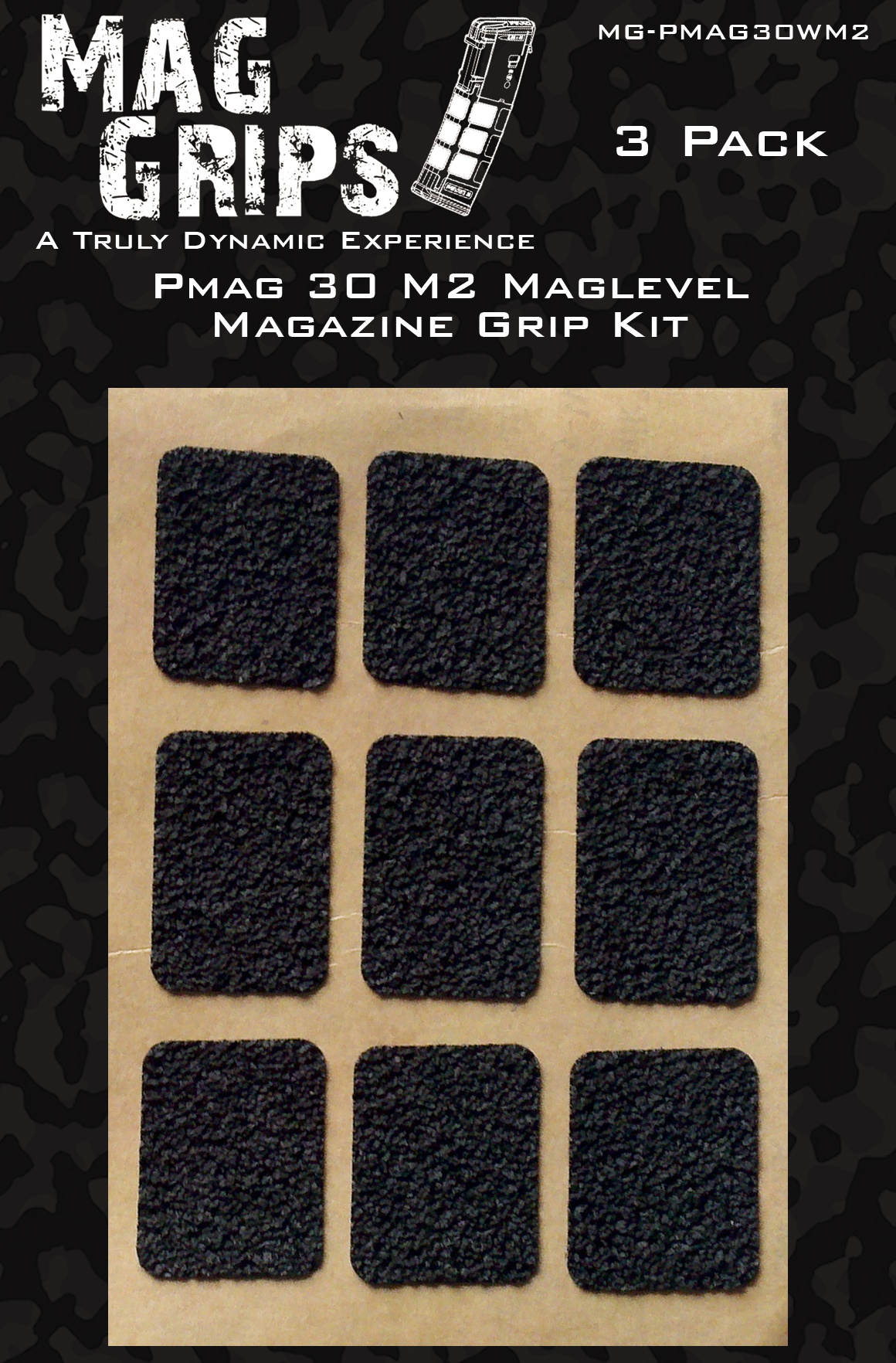 MagGrips PMAG 30 M2 MagLevel Magazine Grip Kit (3 Pack)