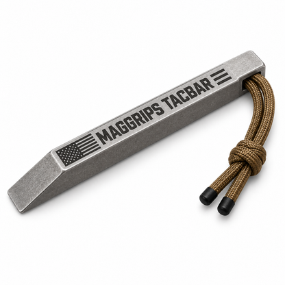 MagGrips EDC TacBar with Paracord Lanyard and Bead