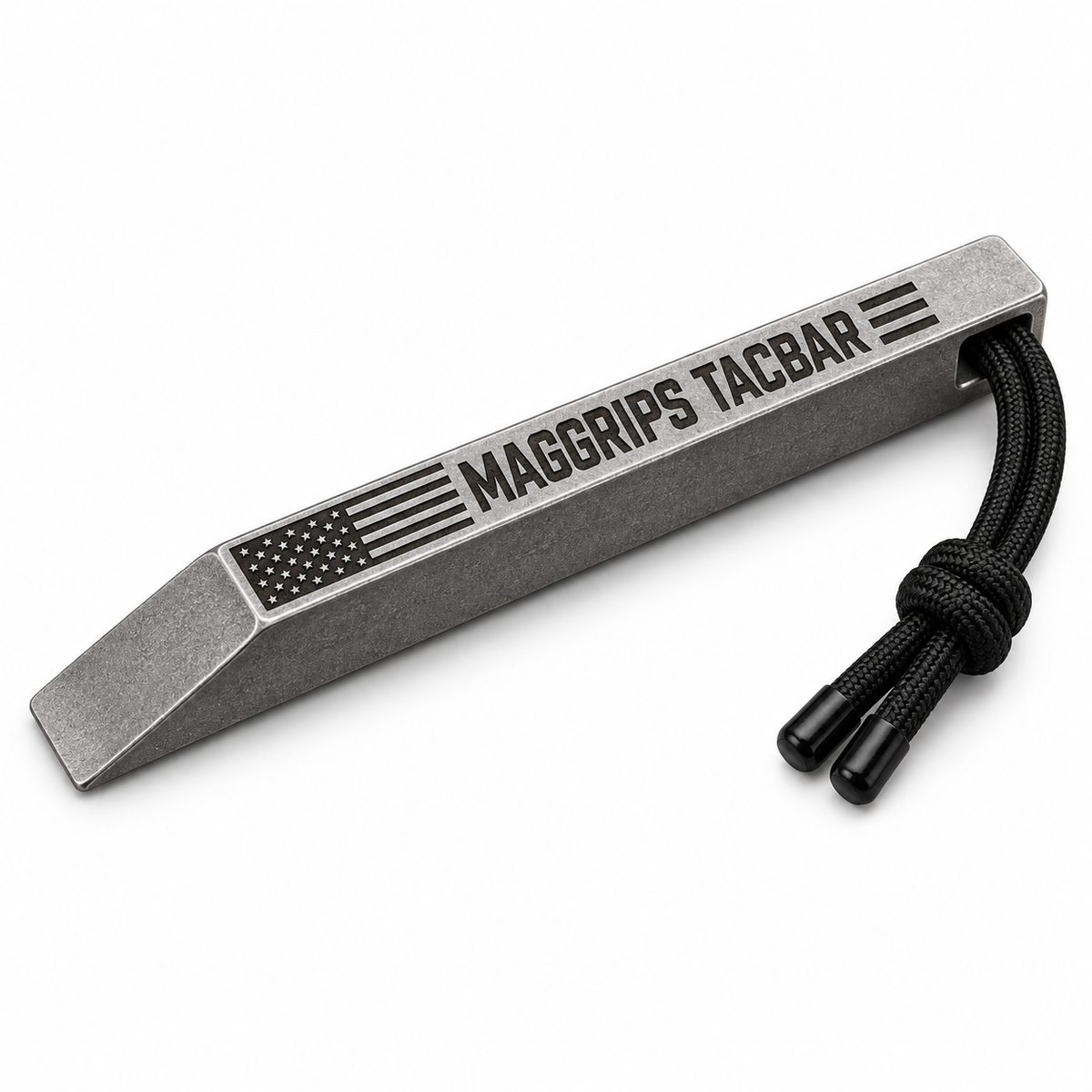 MagGrips EDC TacBar with Paracord Lanyard and Bead
